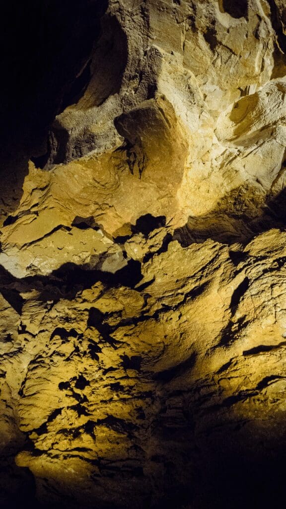 view in the cave