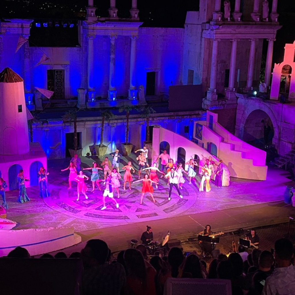 the musical momma mia on stage