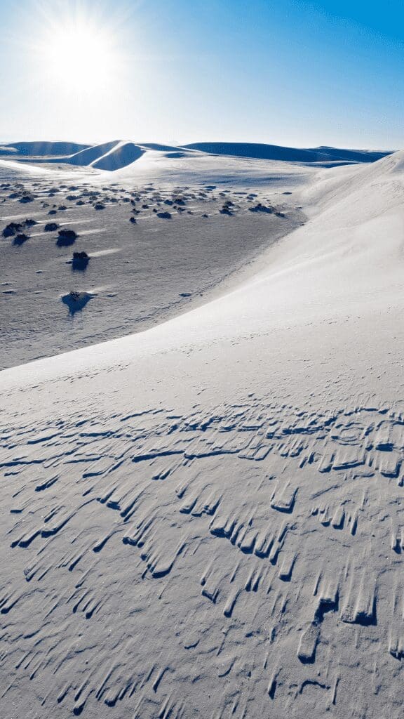 view of the sand close up