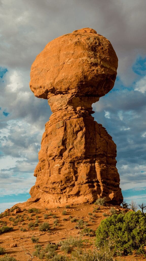 rock with what looks like a cloud on top