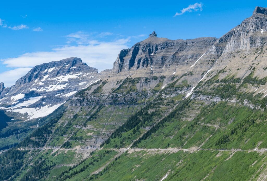 view from the top of the mountain of the park