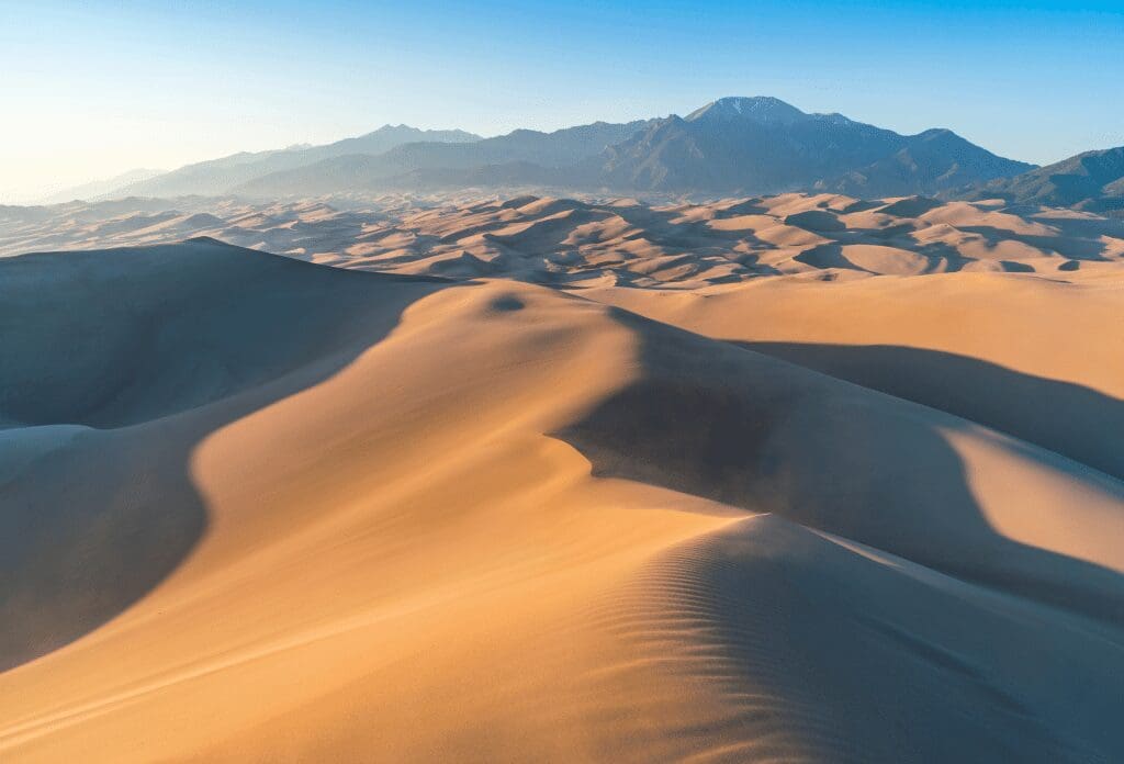 a view of sand as far as you can see