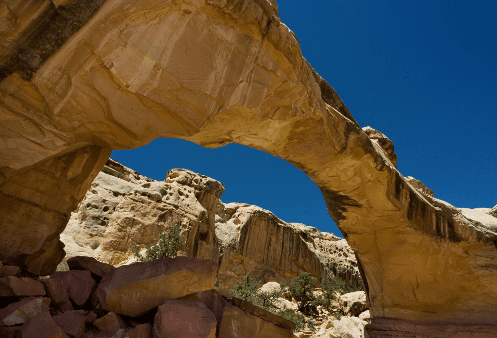 a huge rock formation that looks like a bridge