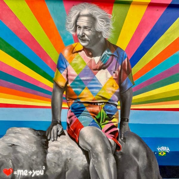 West Palm Beach Florida rainbow picture of einstein