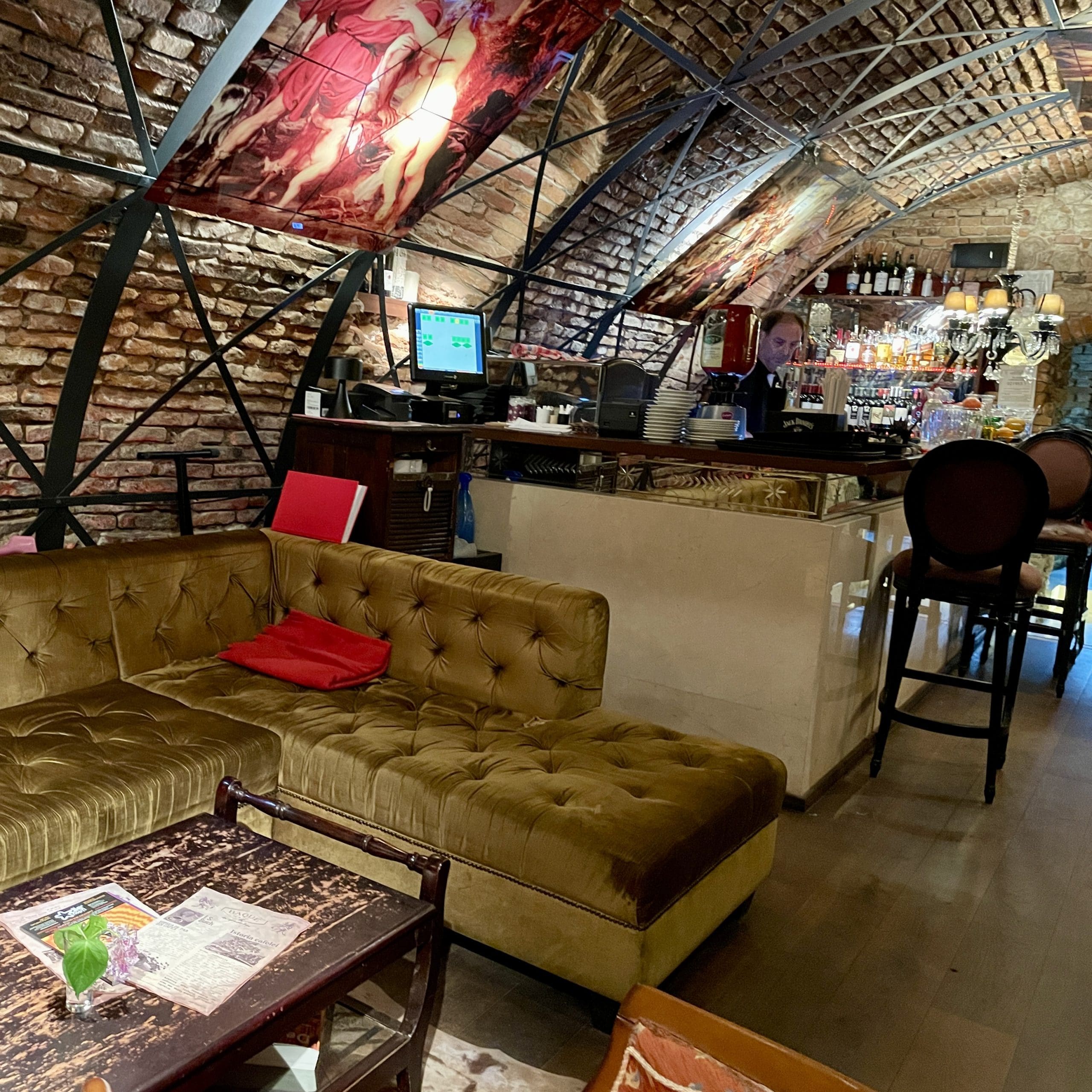 wine cave with bar