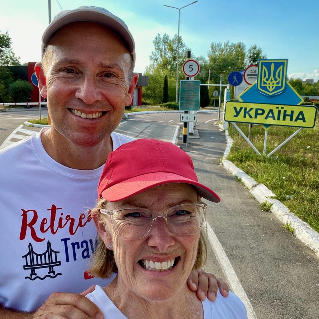 john and Bev at the border