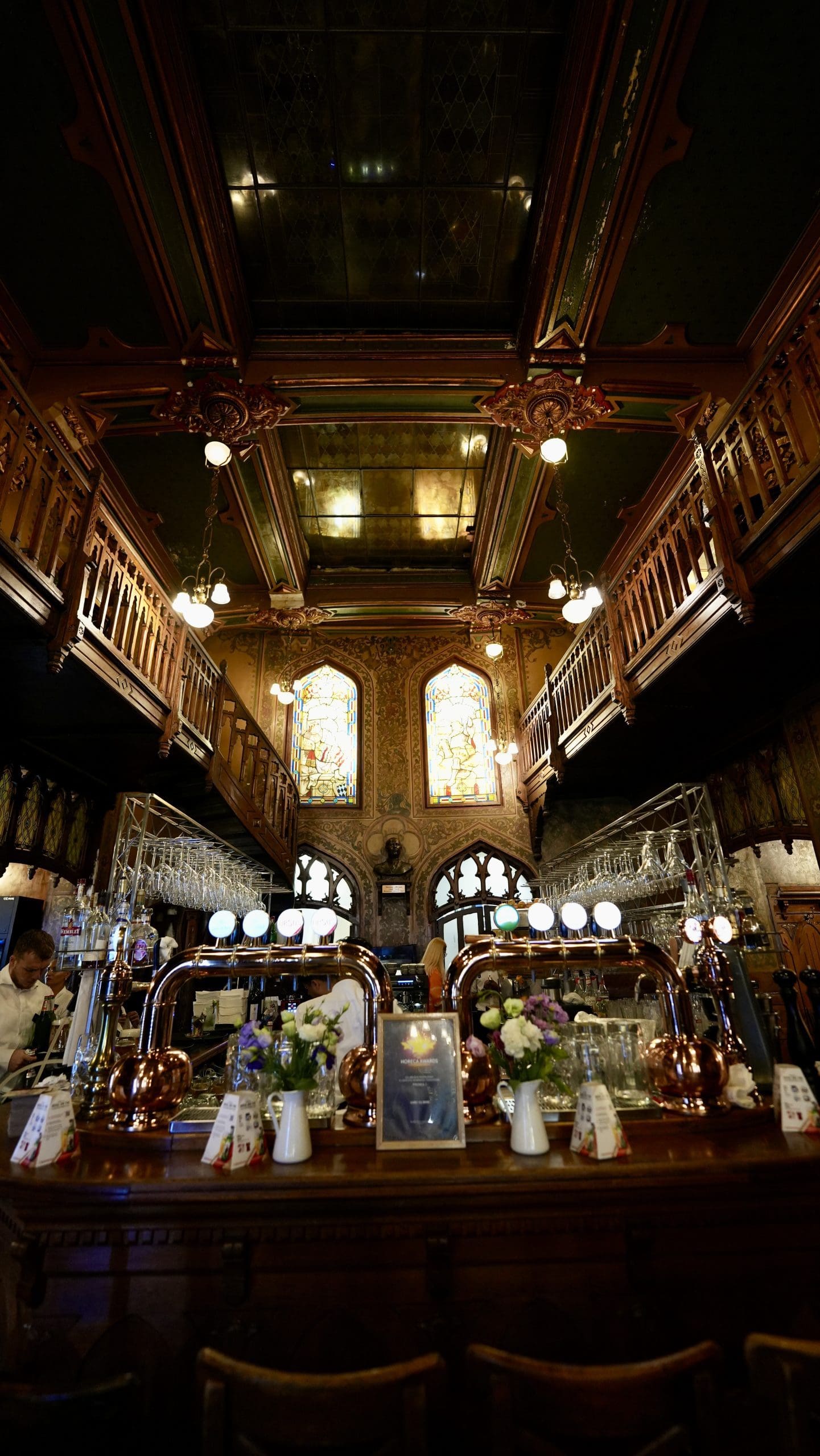 view of bar and inside of restaurant