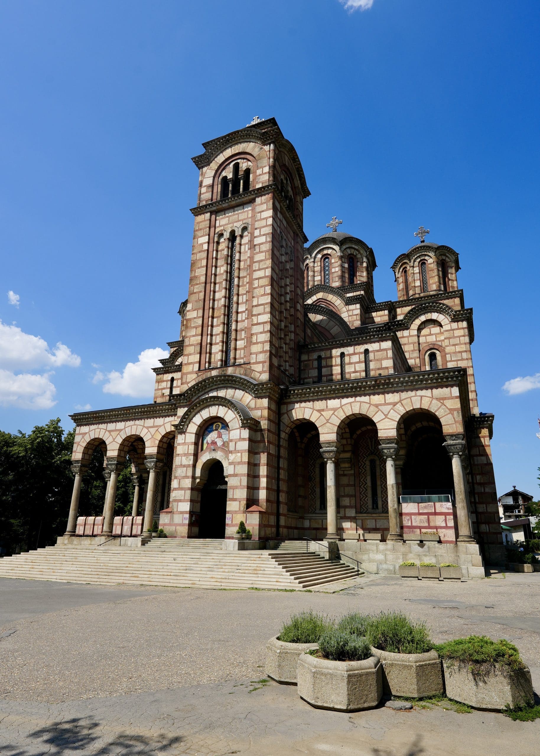 a brick church