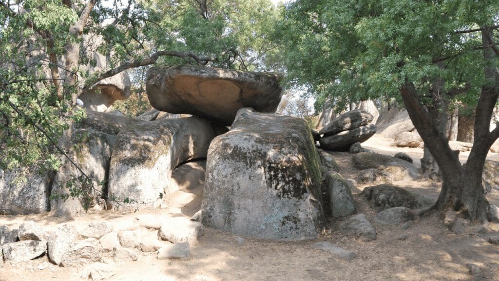 rock formations in a park