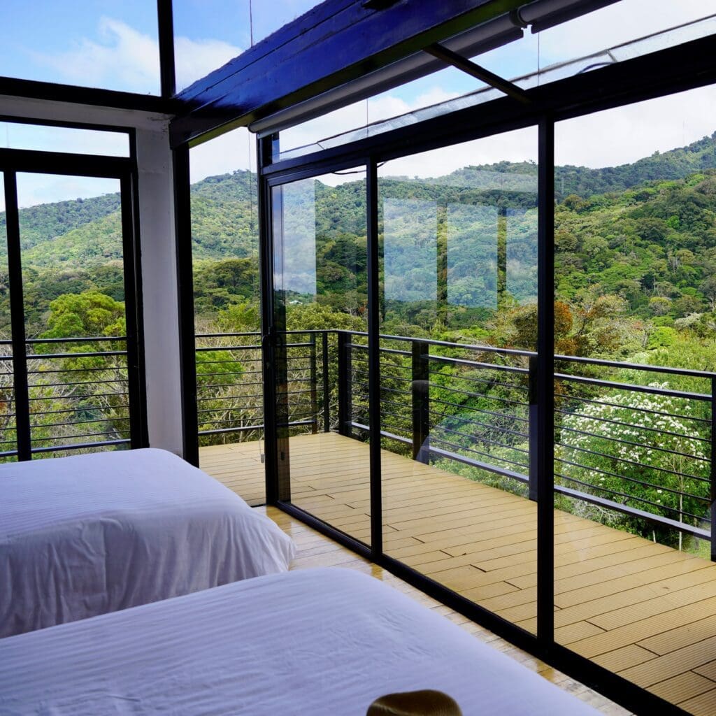 inside of our container house in costa rica