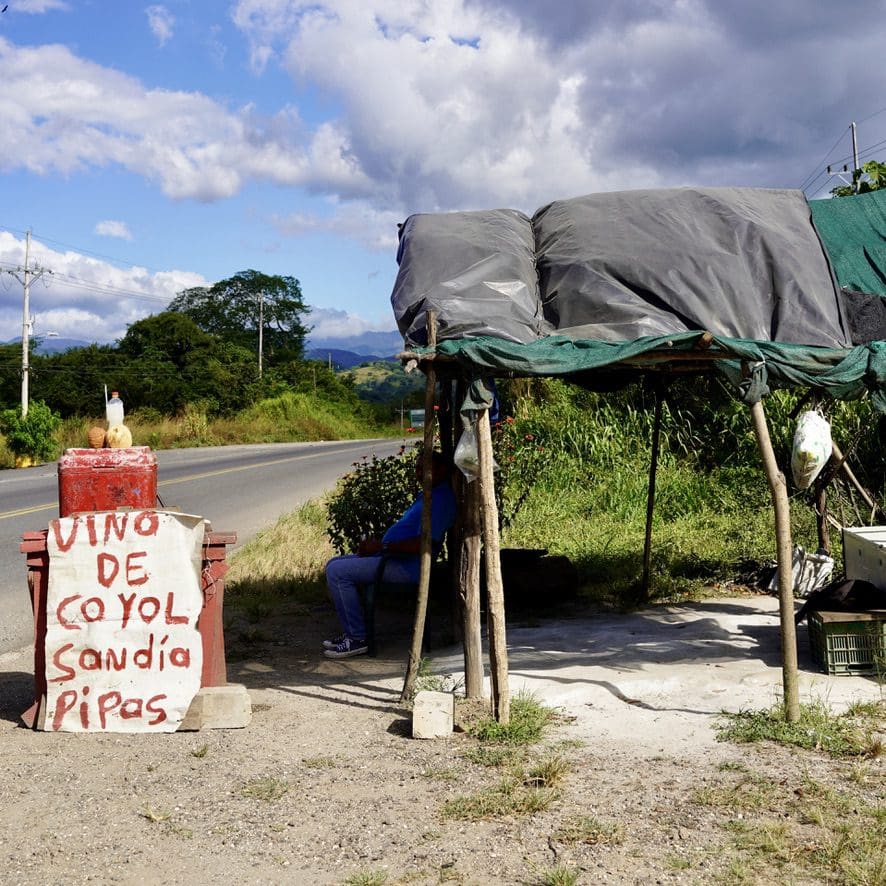roadside stand serving homemade drinks