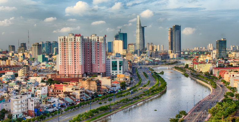 photo of Ho Chi Minh City skyline with river