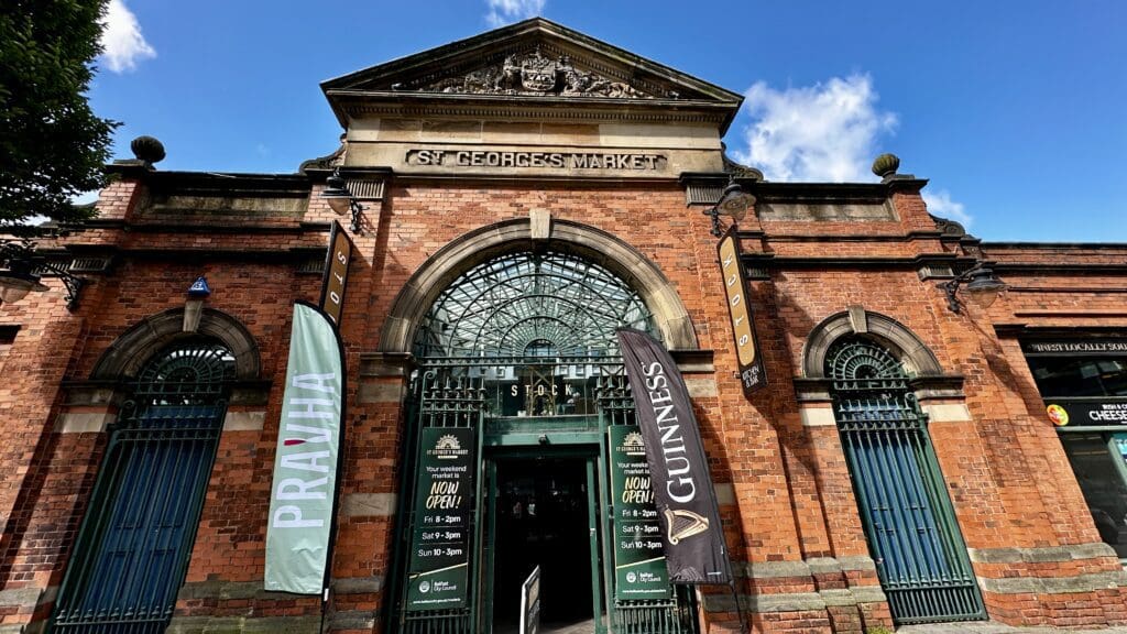 large brick building in Belfast Ireland used as a market