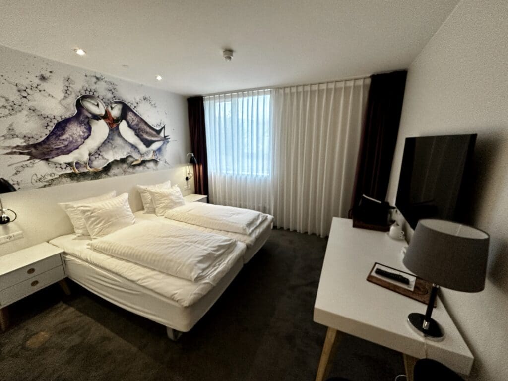 hotel room in Hotel Hafnia in Torshavn, Faroe Islands