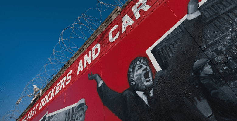 building mural in Belfast Ireland