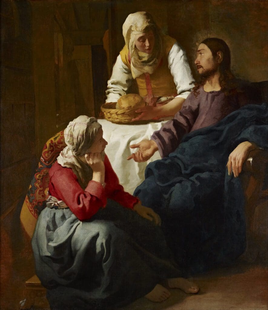 Vermeer painting at the Scottish National Gallery