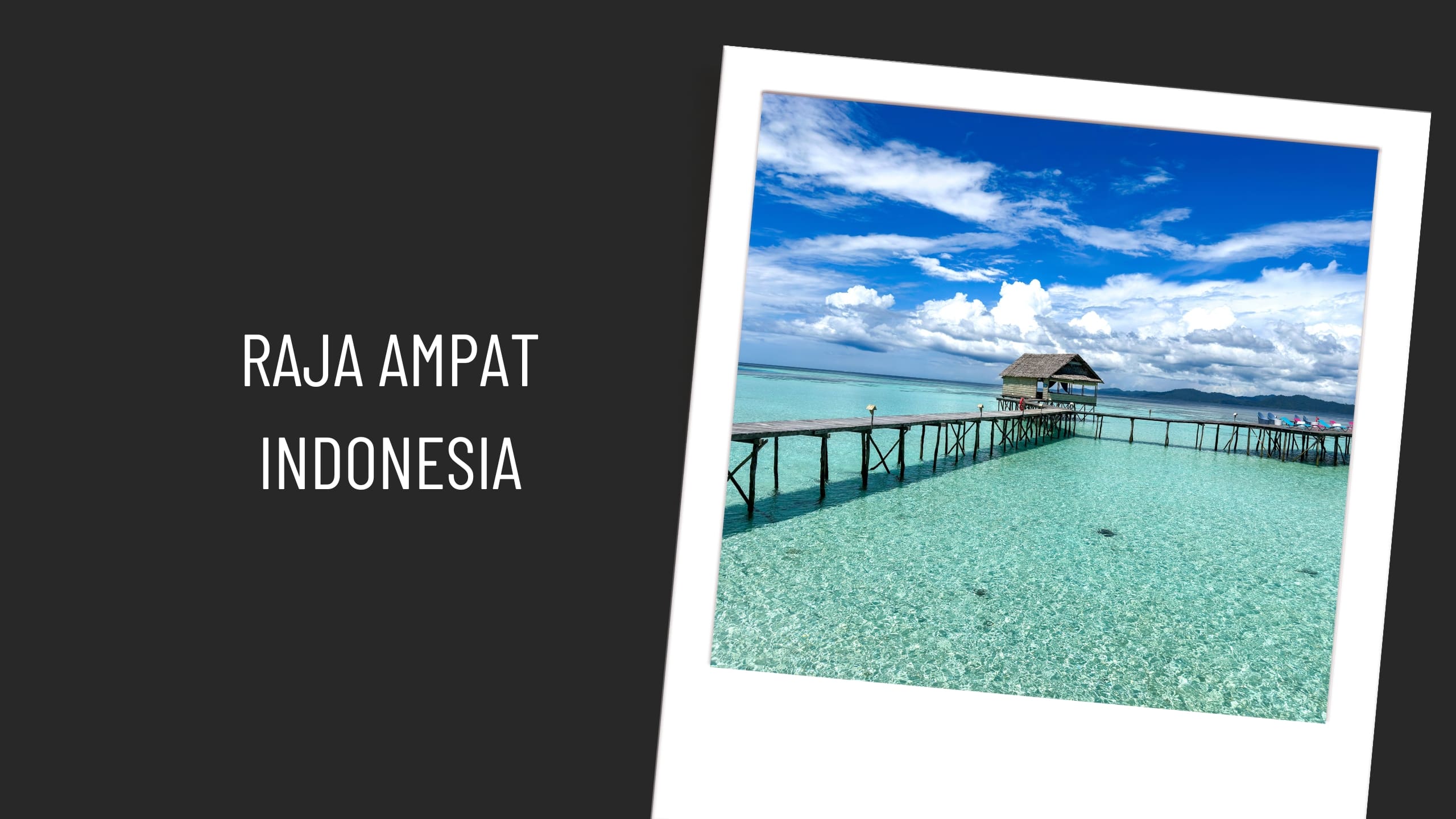 Photo of hut over clear water in Raja Ampat Indonesia
