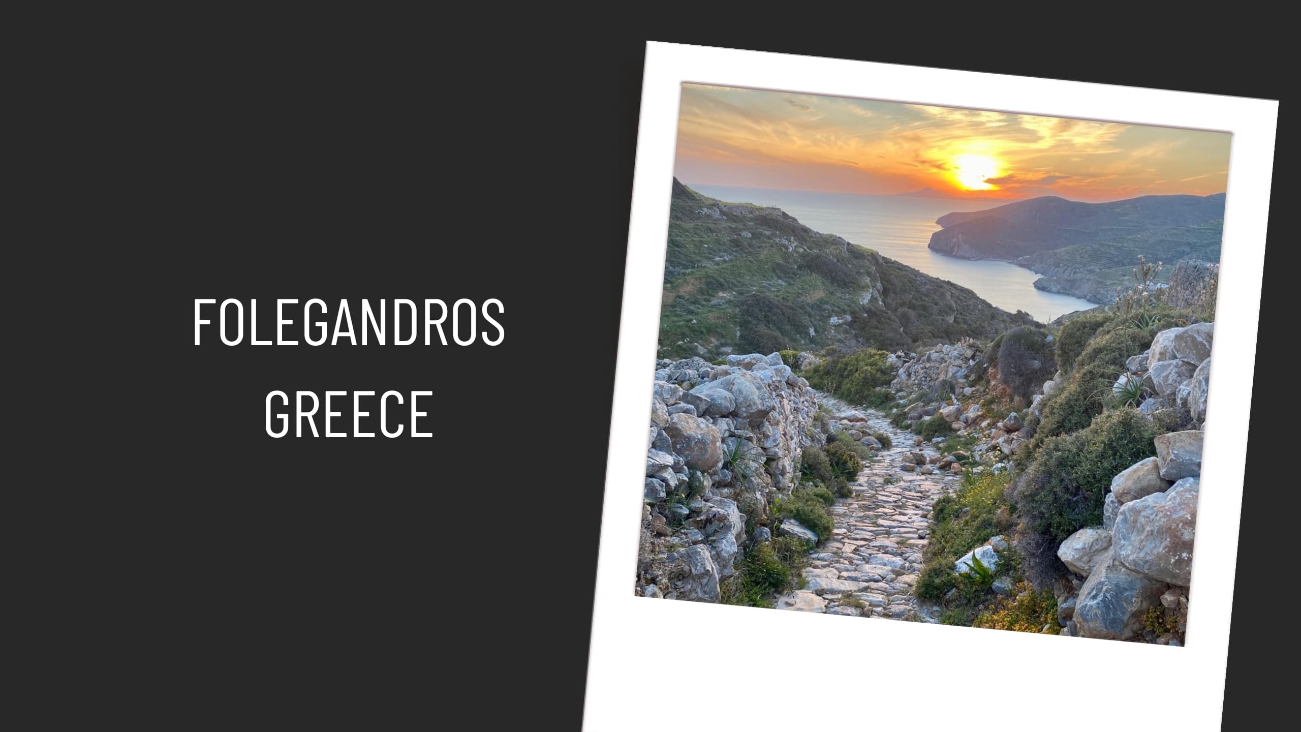 Photo of sunset in Folegandros Greece