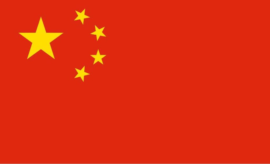 Red Flag with gold stars