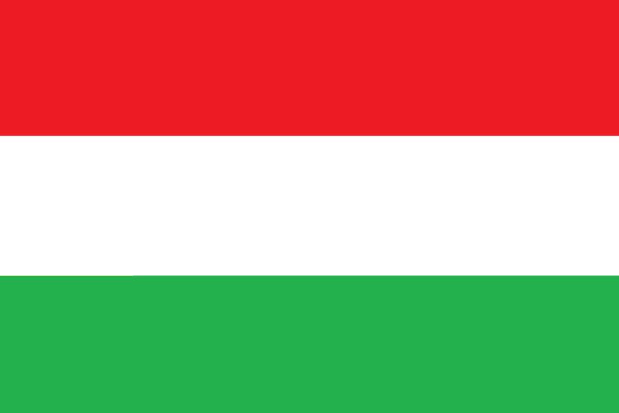 A flag with red, white, and green stripes.