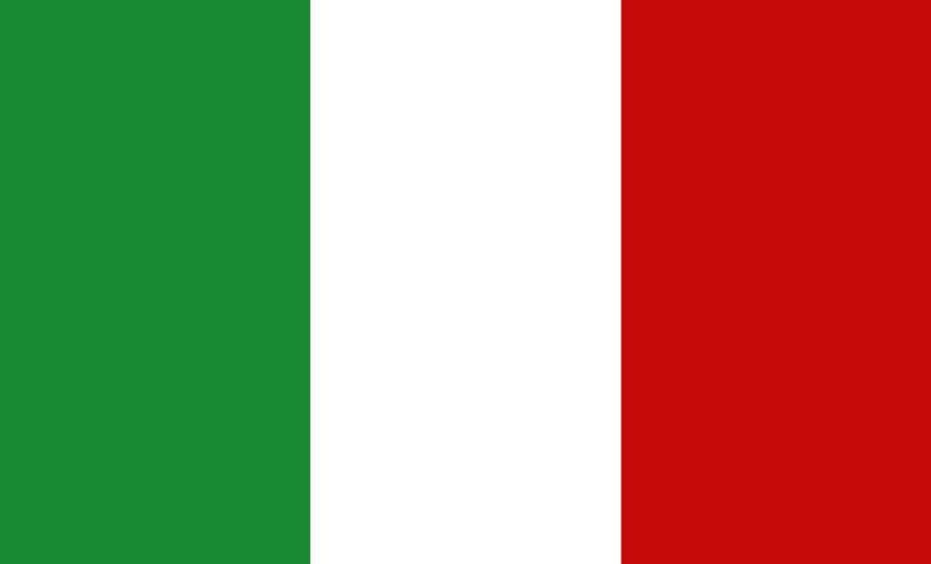 Green, white, and red striped flag