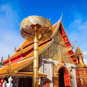 temple at doi suthep in Chiang Mai