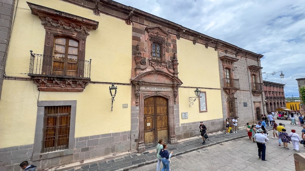 A big building with ornate decorations.