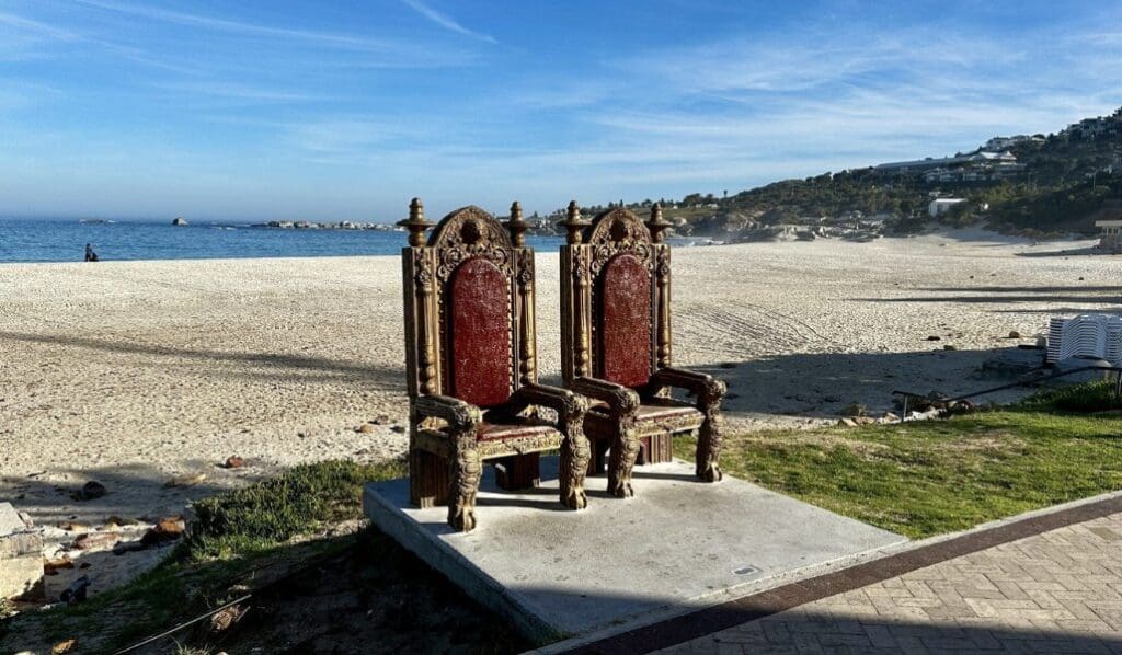 king and queen chairs in cape town south africa beach