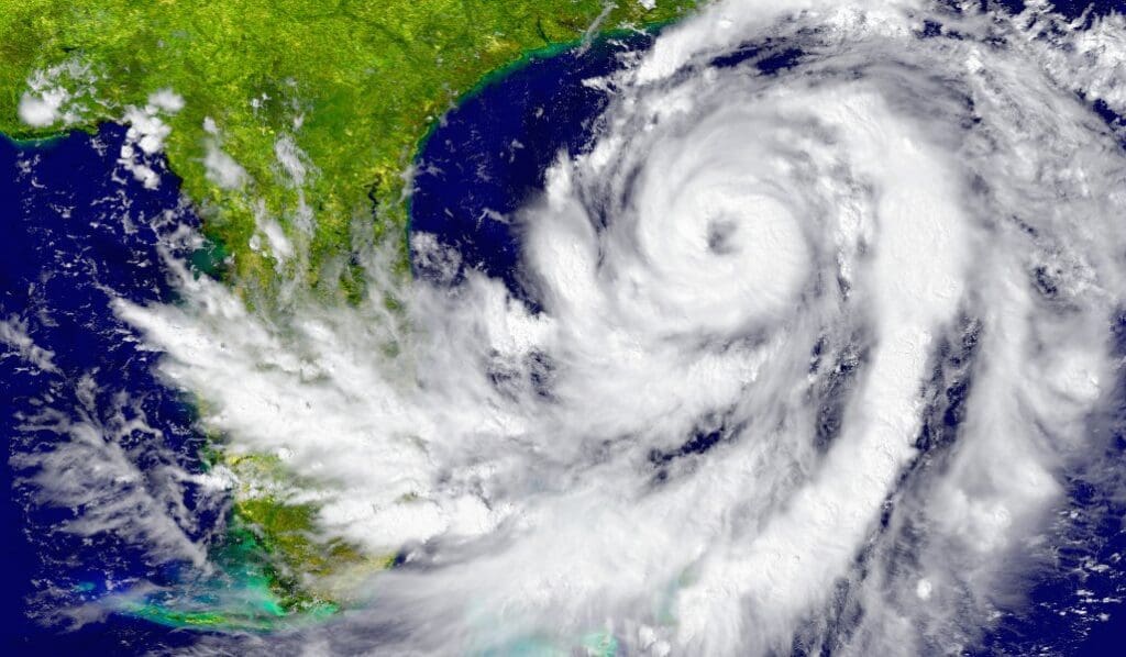 view of hurricane near florida