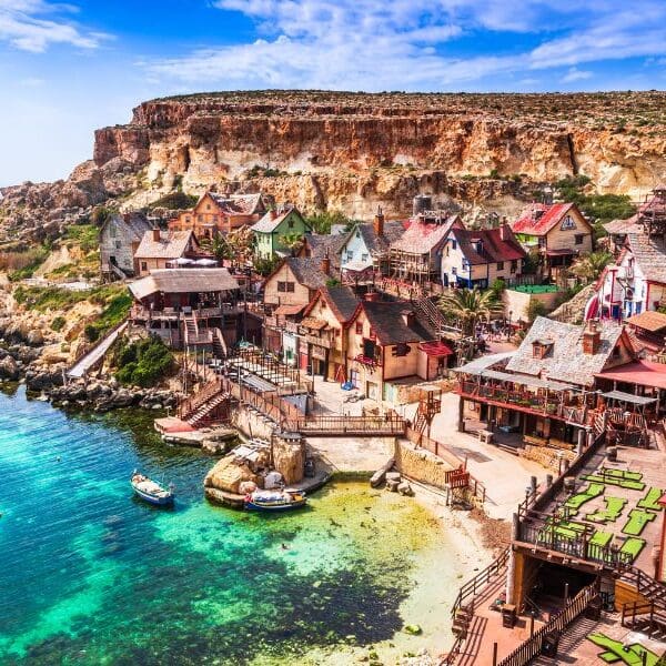 cliffside village in malta