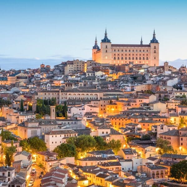 castle and city of Toledo Spain