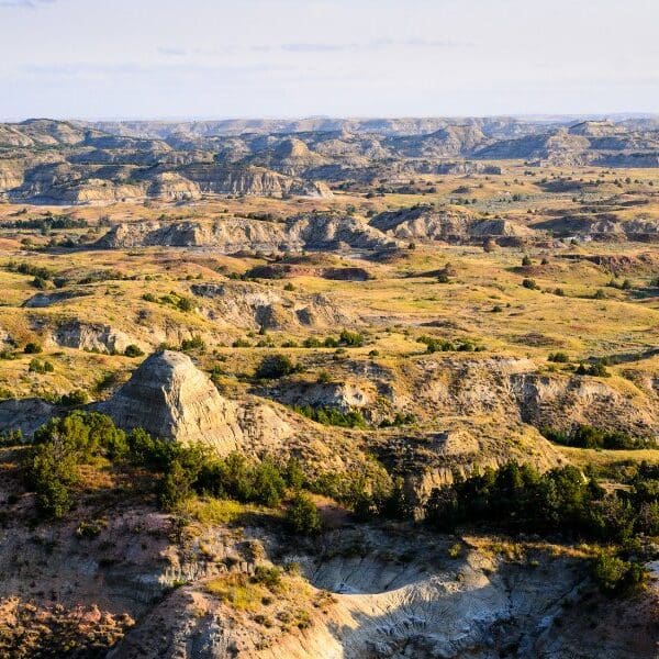 rocky grassland area of theodore roosevelt national park